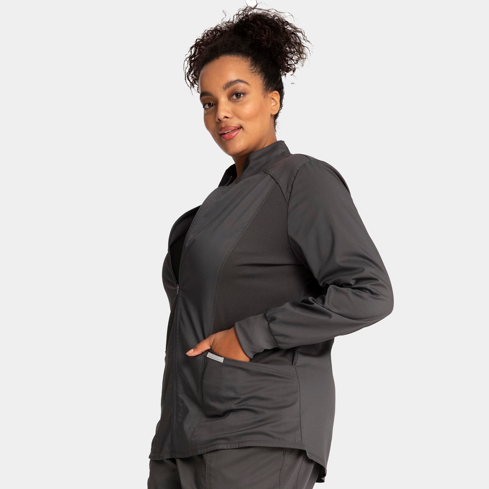 Zip Front High-Low Jacket | WW301