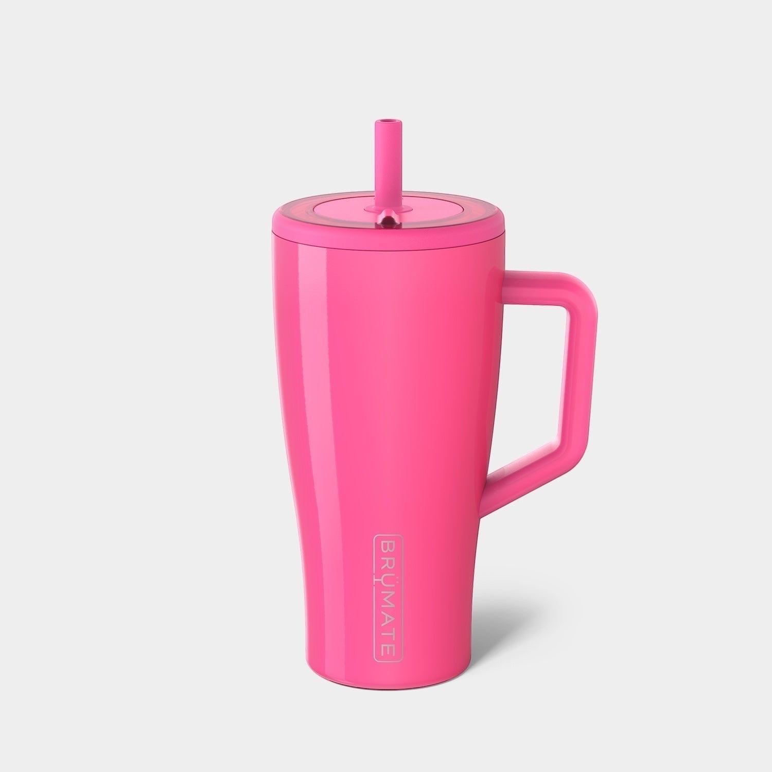 Read's Uniforms pink Brumate Era 30oz tumbler with straw and handle. Leakproof lid for everyday hydration.