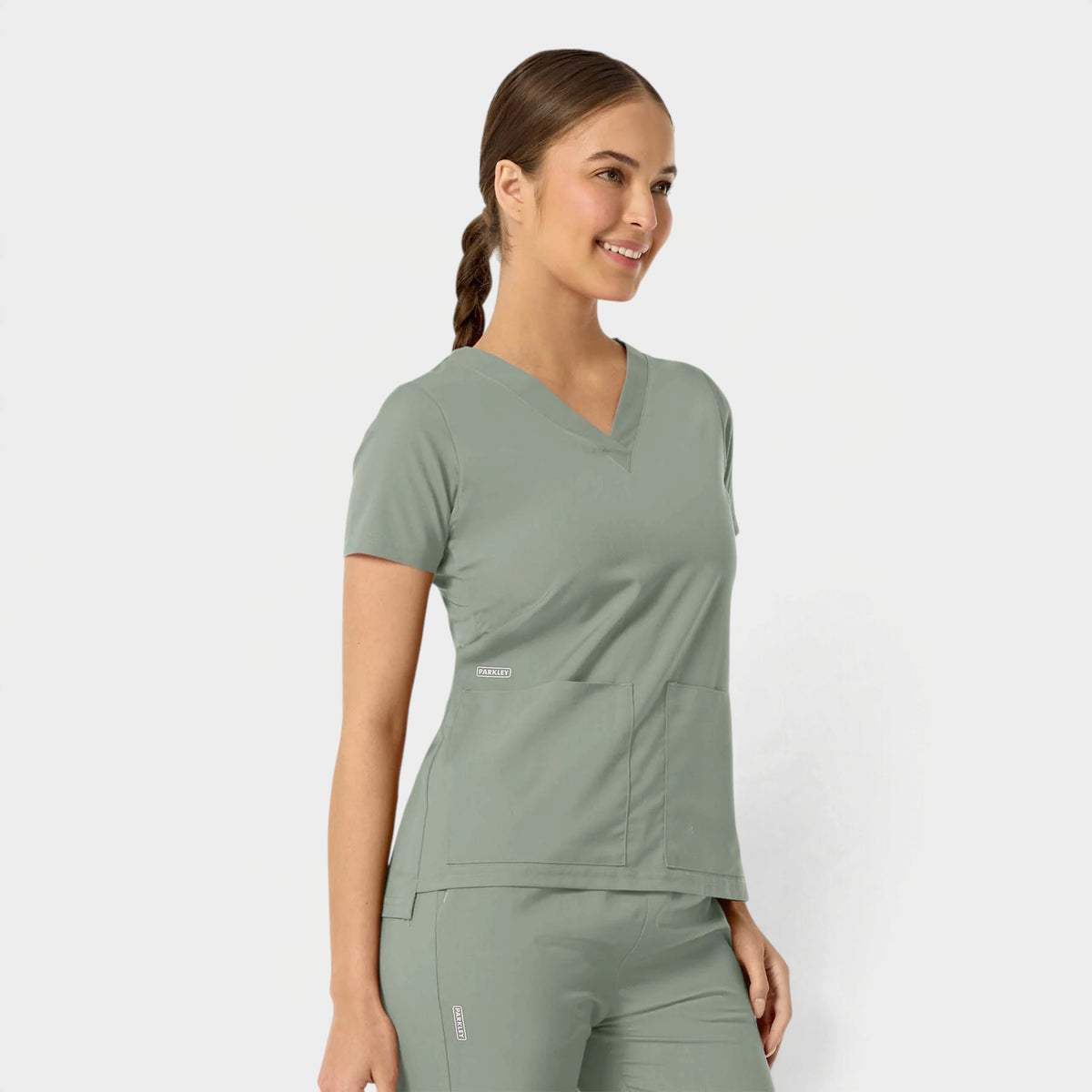 Astrid Women's Two Pocket V-Neck Scrub Top | 1006