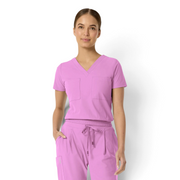 Celine Women's Tuck Band V-Neck Scrub Top | 1016