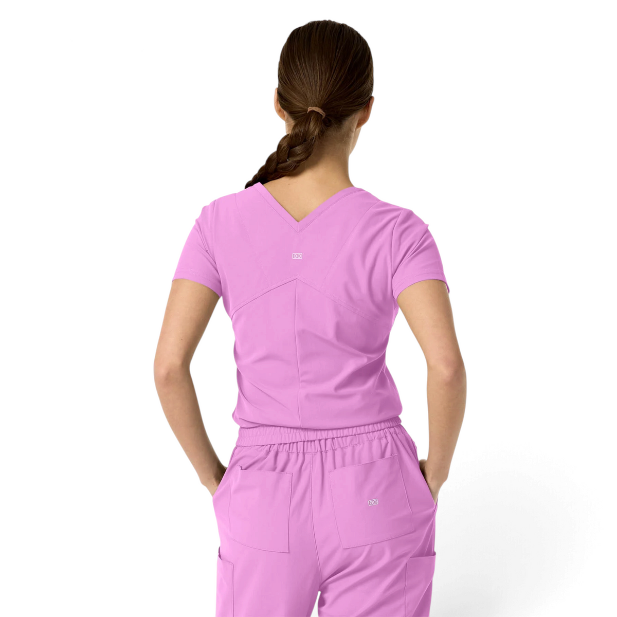 Celine Women's Tuck Band V-Neck Scrub Top | 1016